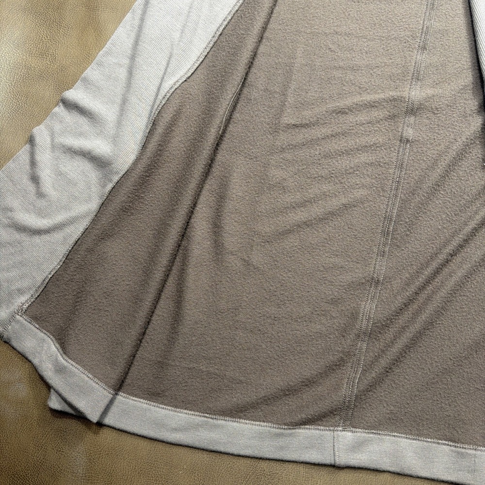 ATHLETA Long Duster Cardigan Open Sweater Sz Small Brown Fitted Sleeve Relaxed - Picture 10 of 10